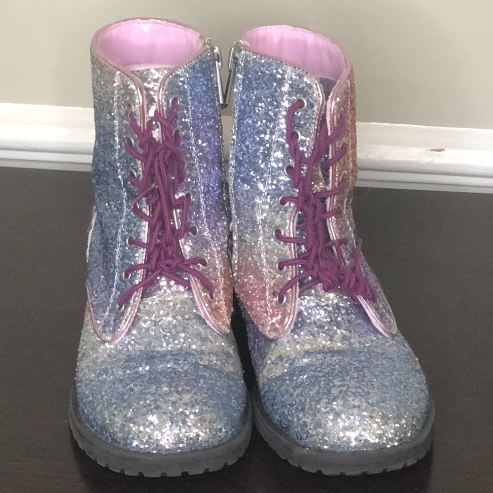 Sam Edelman Polly Sophia Glitter Combat Boot